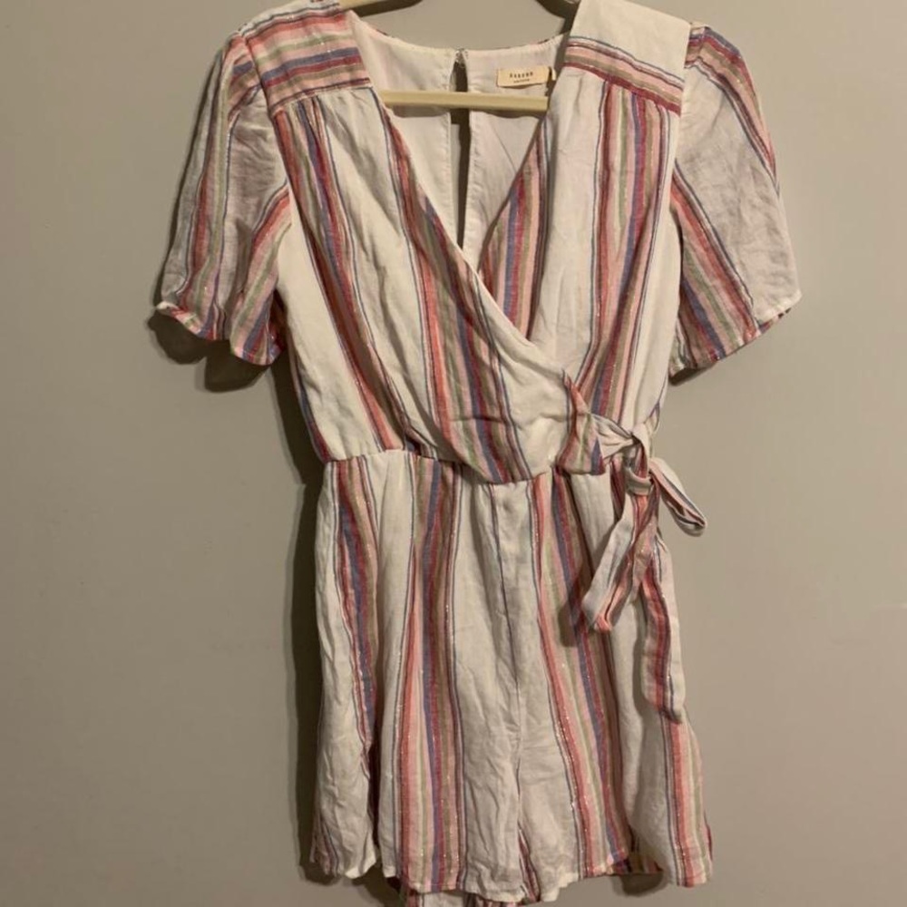 classy striped romper